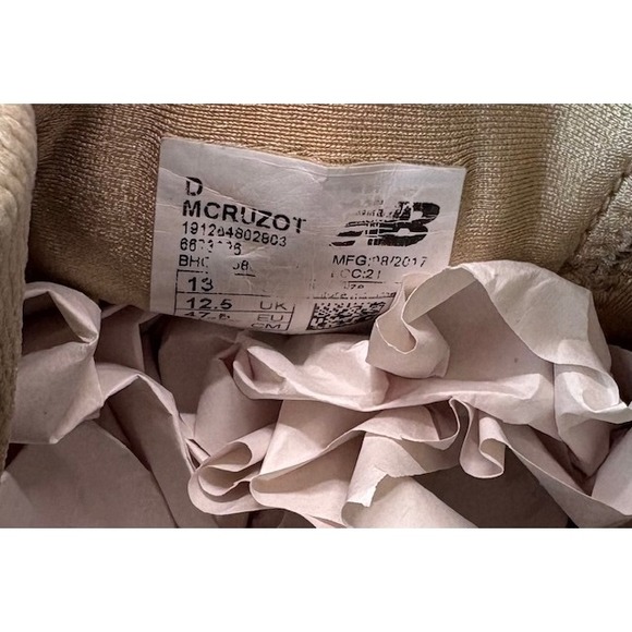 New Balance Fresh Foam Cruz Tan Cream MCRUZOT Mens SOFT sneakers size 13 - Picture 8 of 8